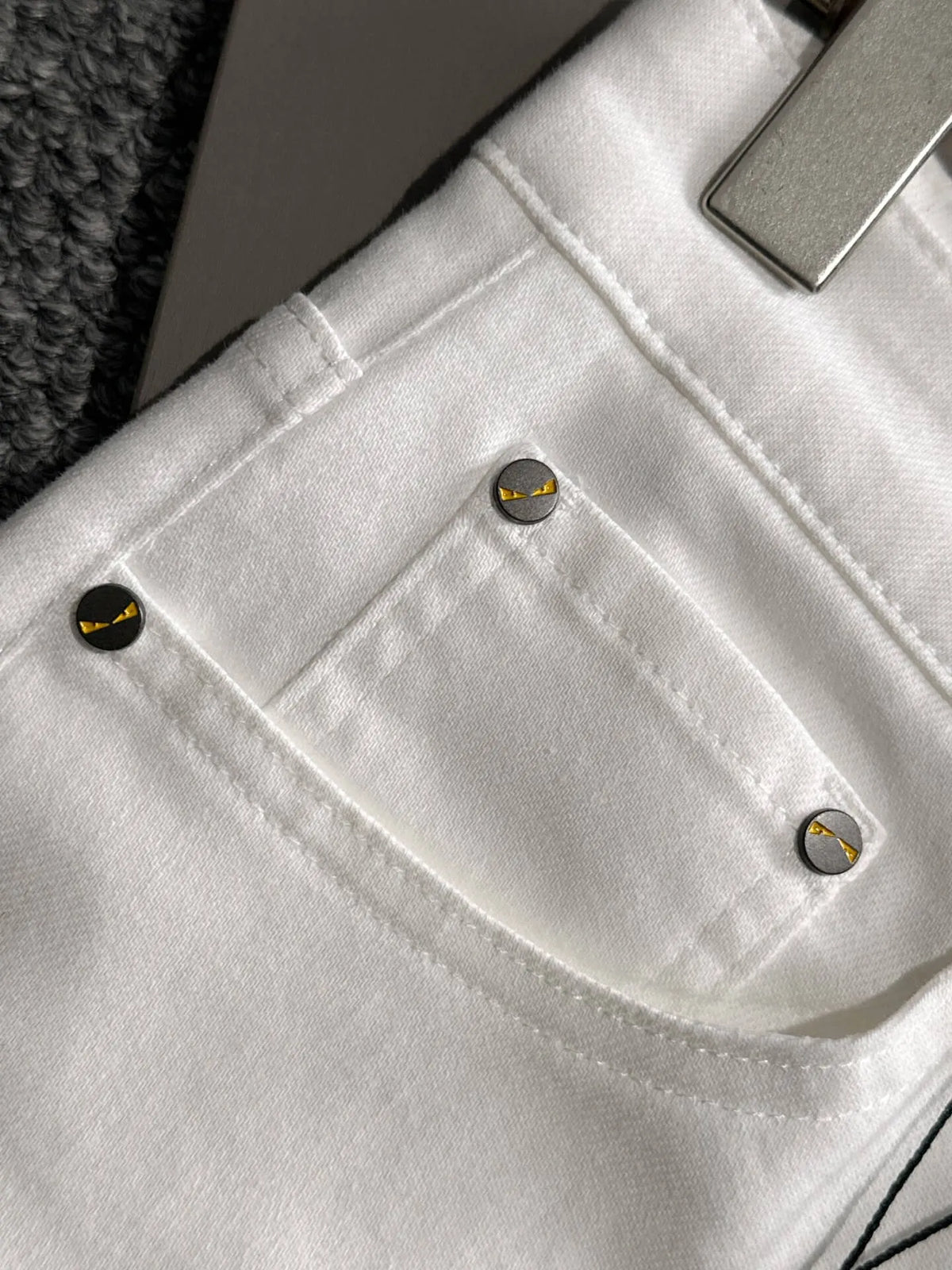 Eye Detail Slim Jeans