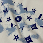 Blue Star Monogram Print T‑Shirt
