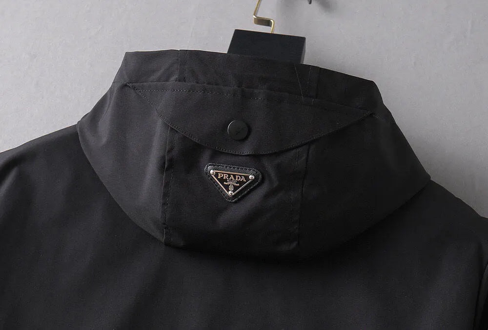 Contrast Pocket Hooded Jacket