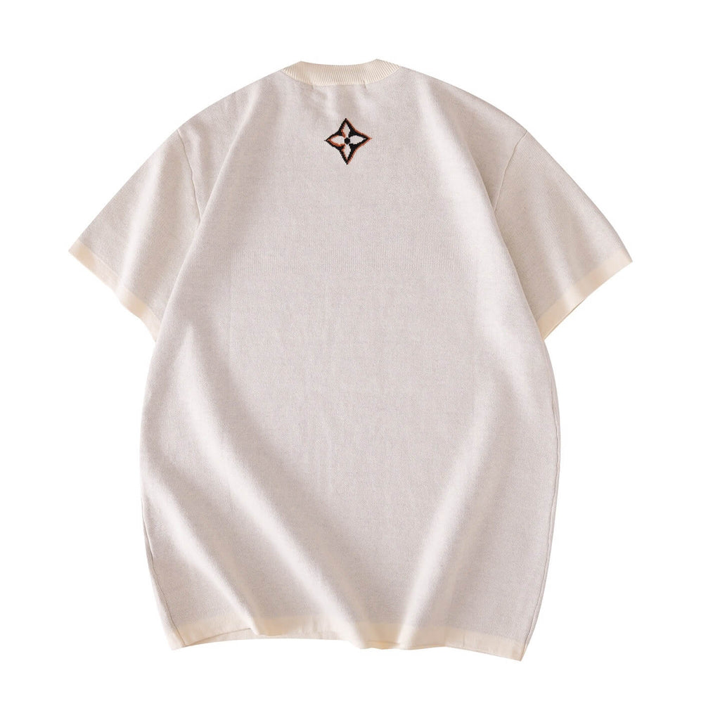 Jacquard Knit T-Shirt