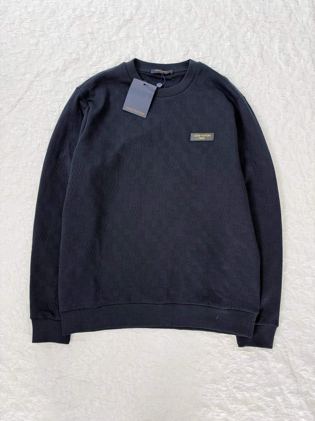 Jacquard Checkerboard Sweatshirt