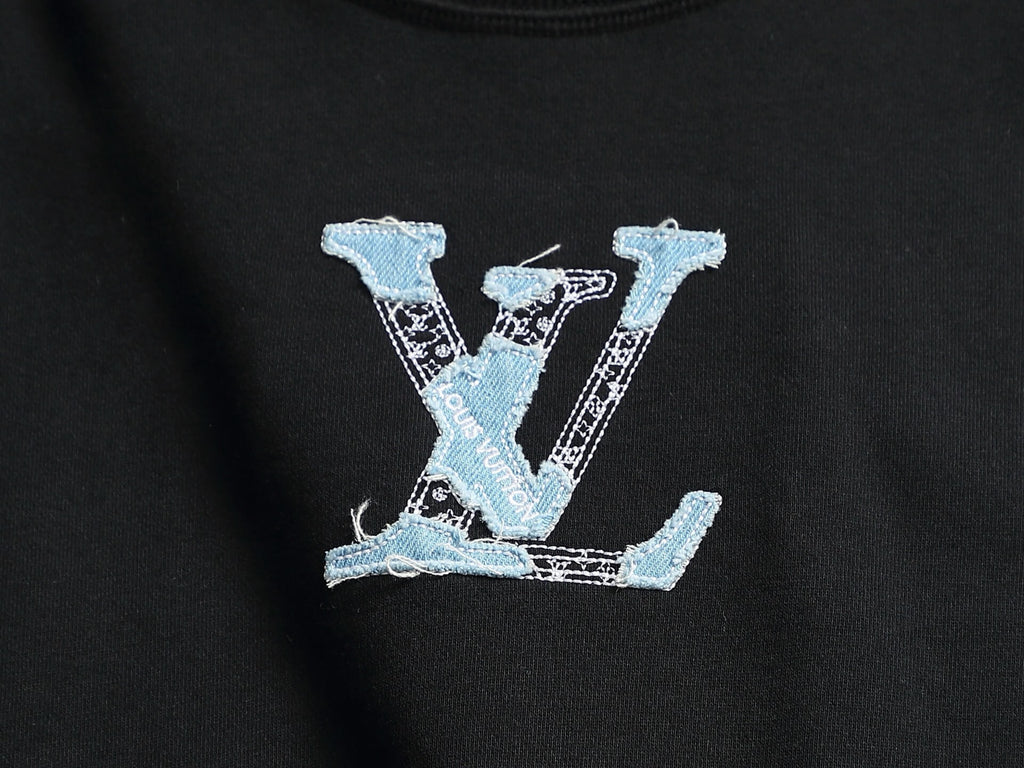 Denim Applique Sweatshirt