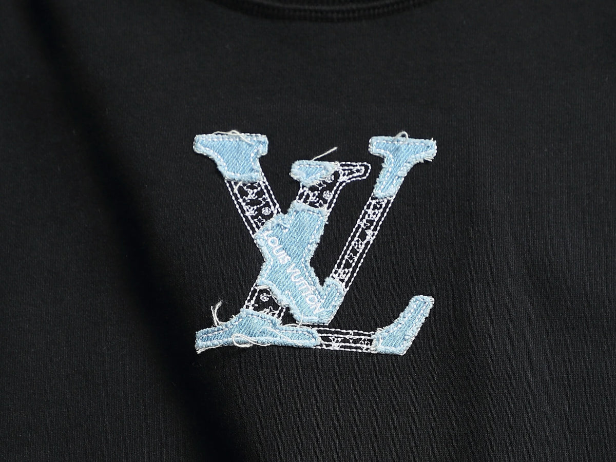 Denim Applique Sweatshirt
