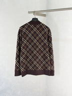 New Plaid Knit Jacket