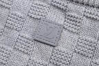 Plaid Design Turtleneck Sweatshirt