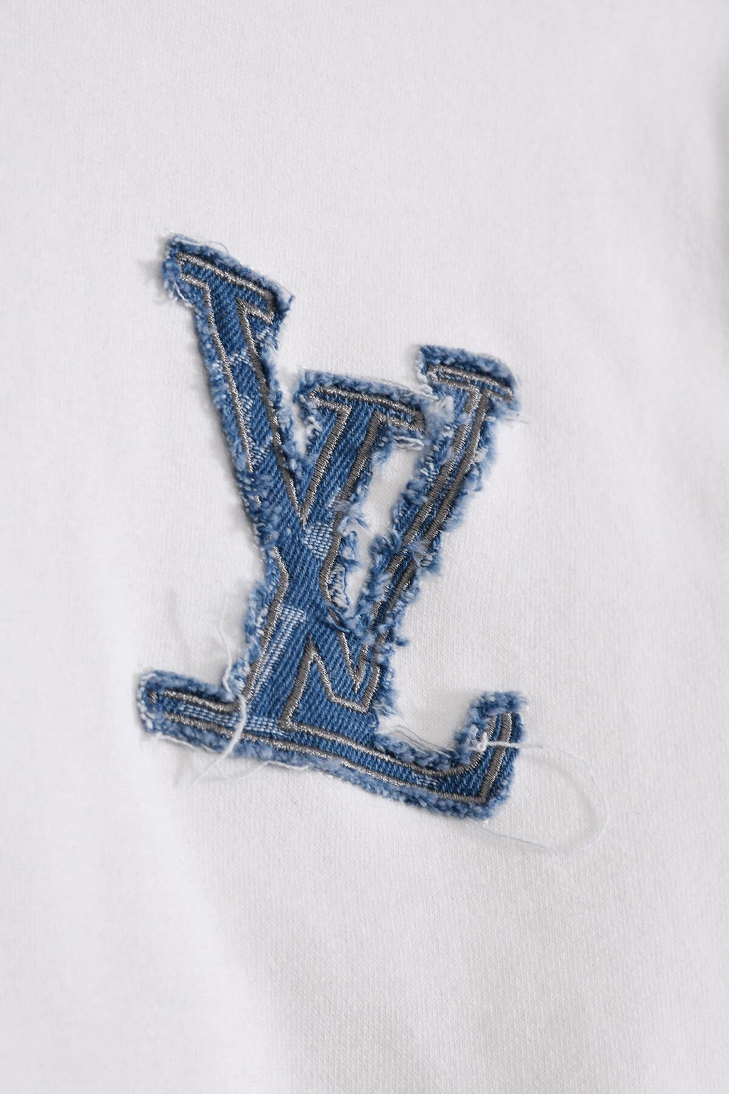 Distressed Embroidered Sweatshirt