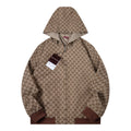 Classic Brown All-Over Print Jacket