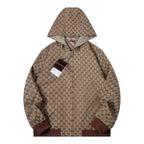 Classic Brown All-Over Print Jacket