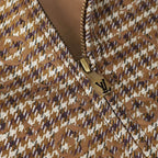 Houndstooth Monogram Jacket