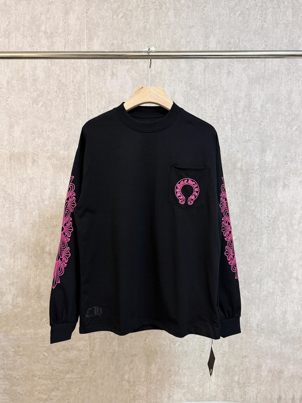 Pink Circle Print Sweatshirt