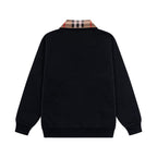 Classic Striped Collar Sweatshirt