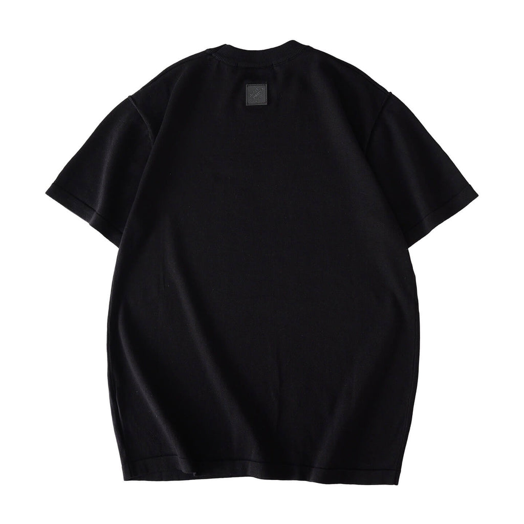 Chest Jacquard Knit T-Shirt