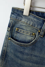 Peace Sign Embroidery Jeans