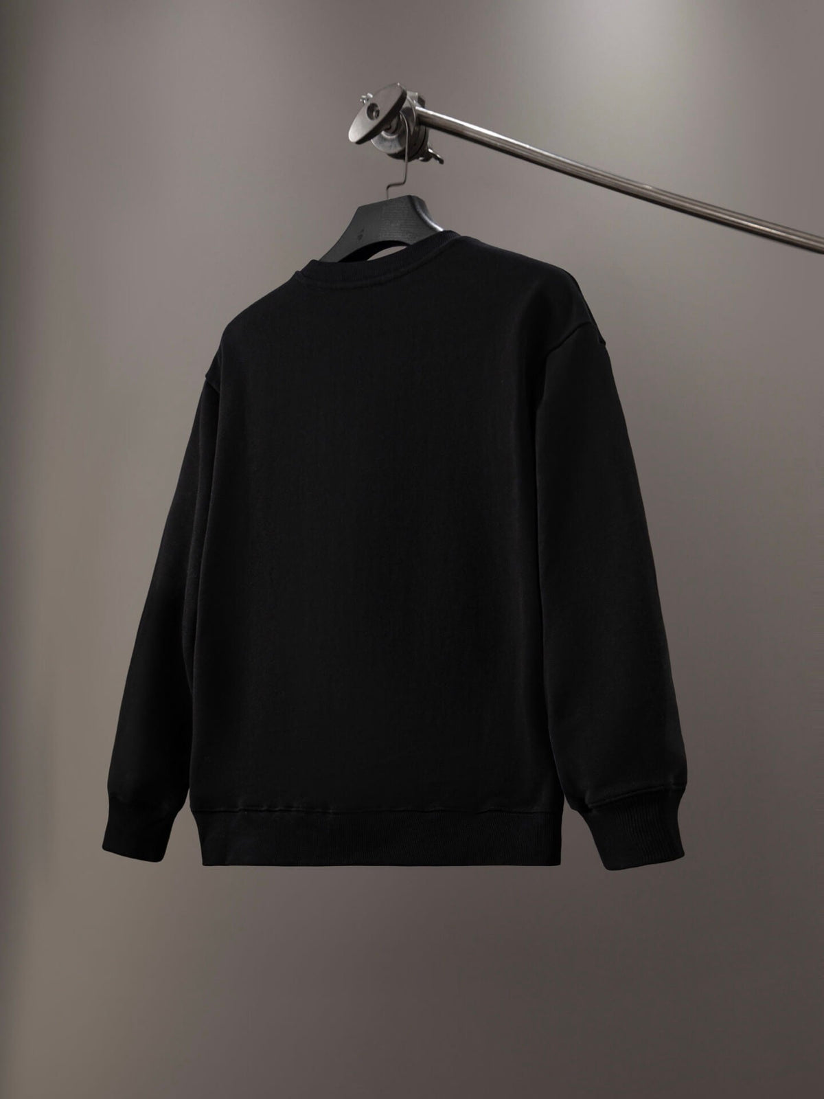 Offset Letter Embroidery Sweatshirt