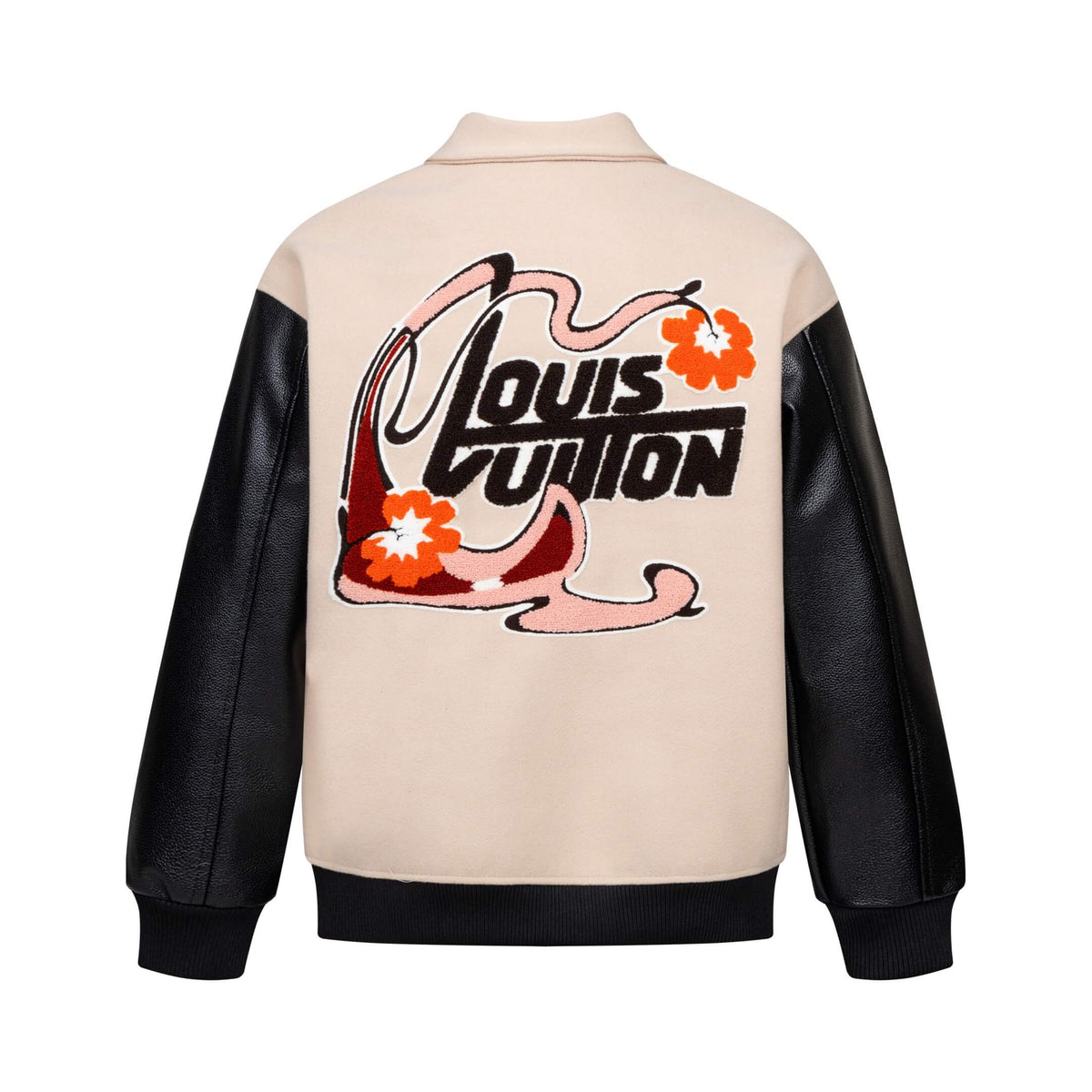 Color Block Zip Baseball Jacket