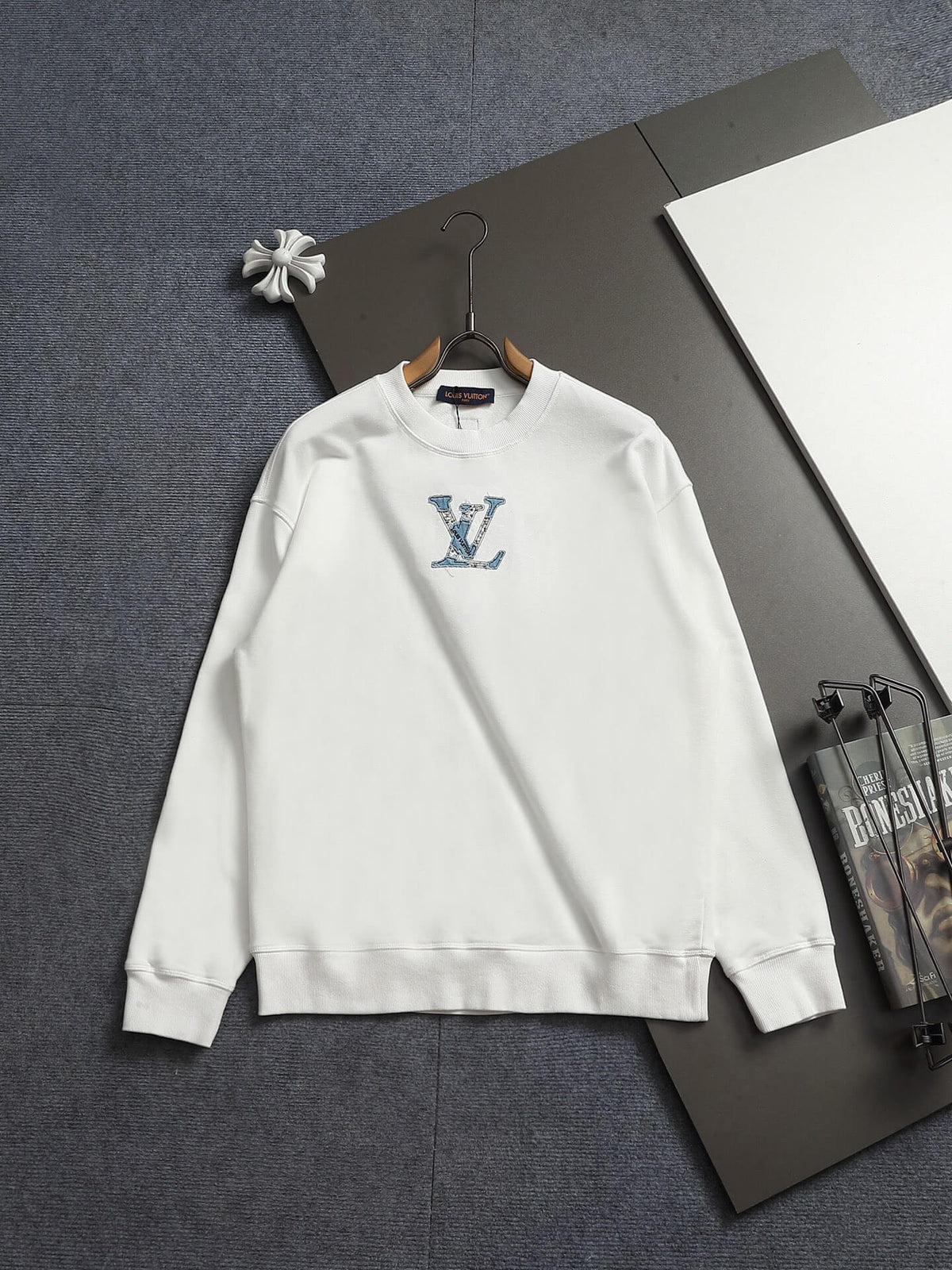 Denim Applique Sweatshirt