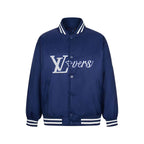 Embroidered Nylon Padded Varsity Jacket
