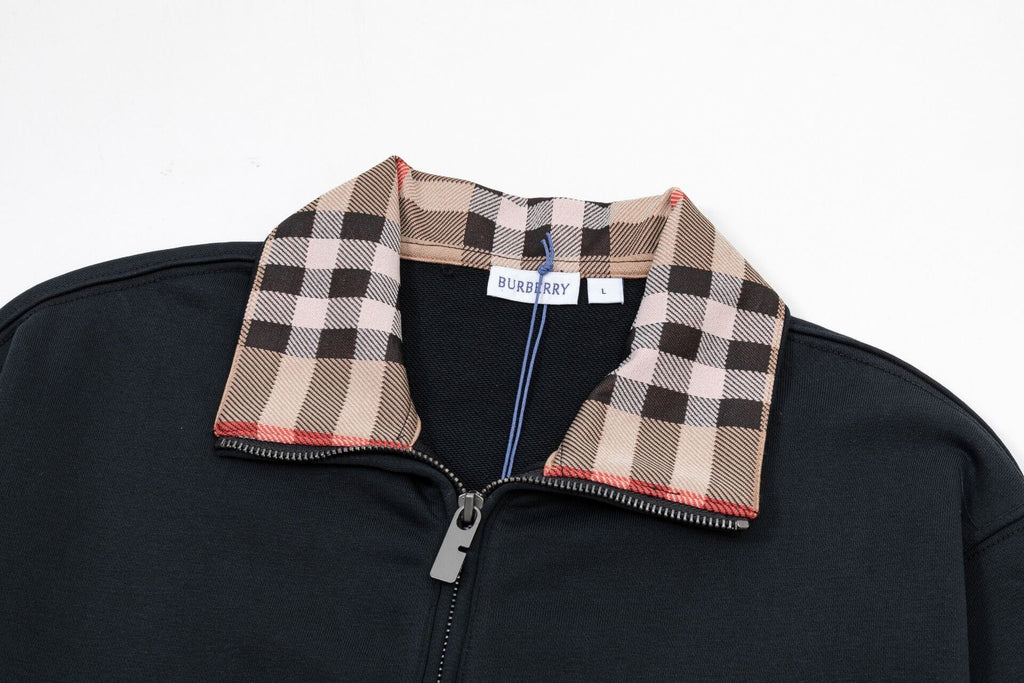 Classic Striped Collar Sweatshirt