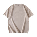 Letter Jacquard Mesh Knit T-Shirt