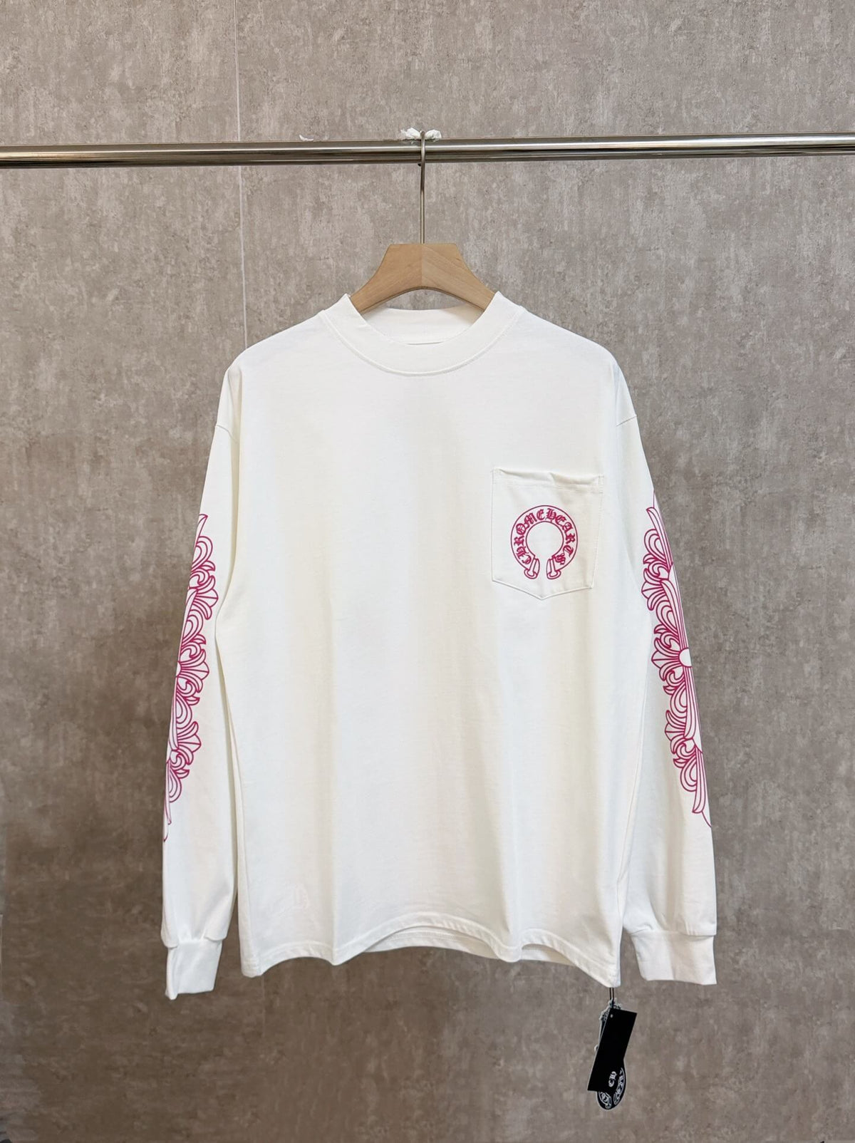 Pink Circle Print Sweatshirt