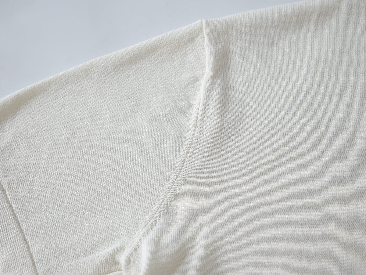 Embossed All-Over Vintage Knit T-Shirt