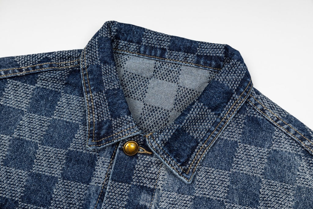 Checkerboard Skate Denim Jacket