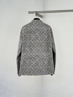 Grey All‑Over Vintage Monogram Jacket