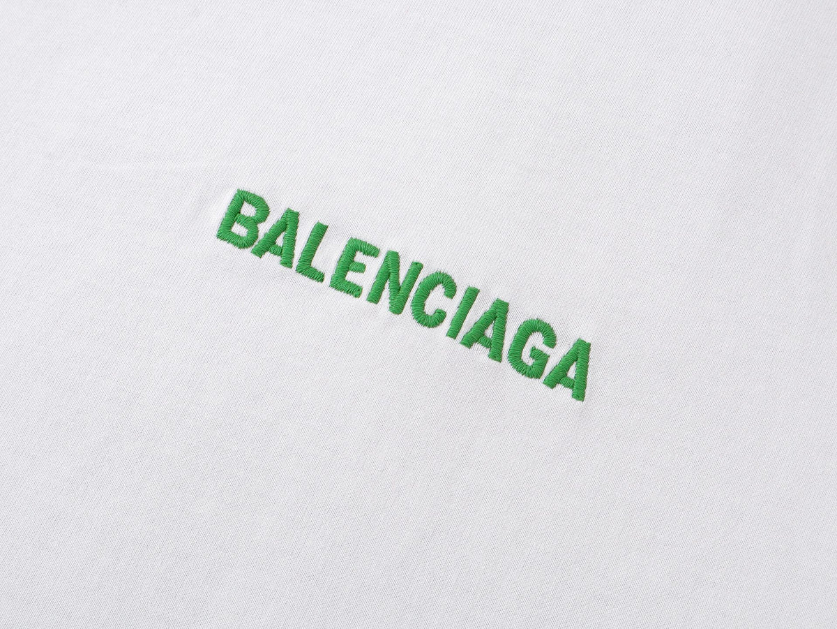 Green Letter Embroidery Sweatshirt