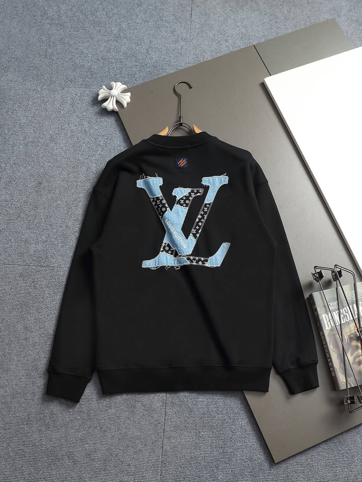Denim Applique Sweatshirt
