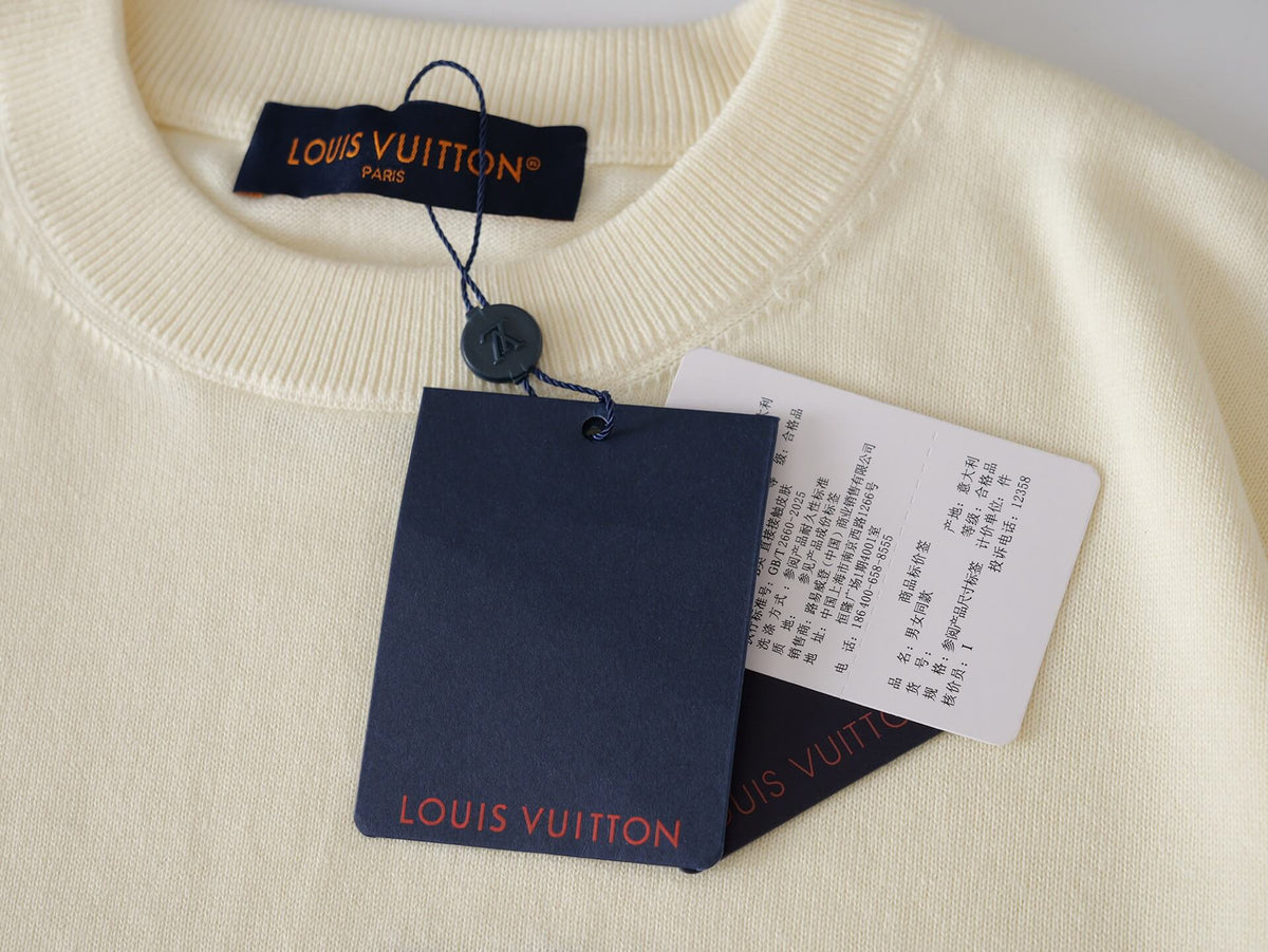 Chest Jacquard Knit T-Shirt