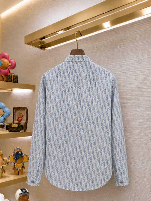2026 New Button-Up Shirt With All-Over Letter Print