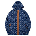 Blue All-Over Print Jacket