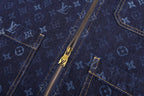 All-Over Print Denim Workwear Jacket