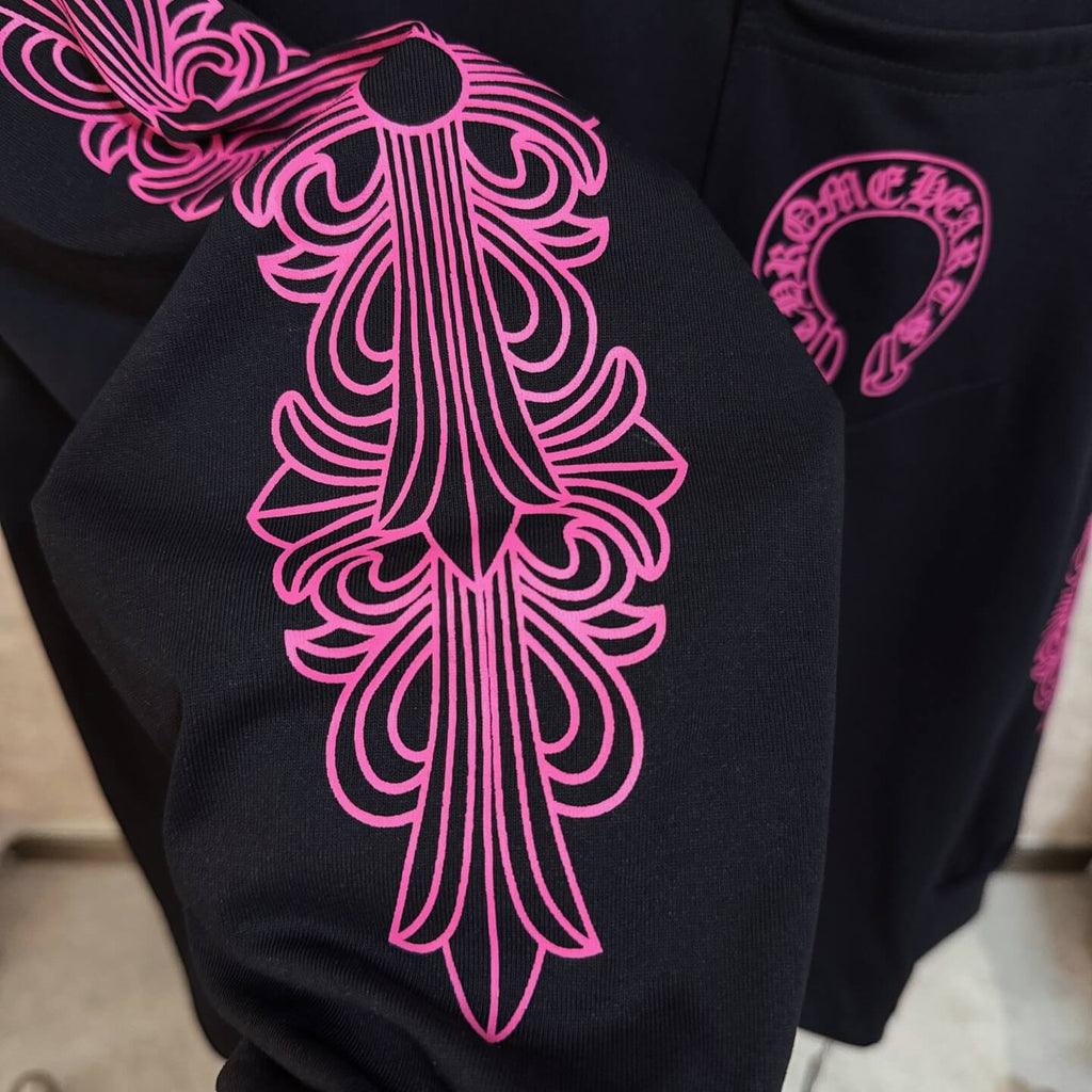 Pink Circle Print Sweatshirt