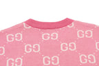 Jacquard Crew Neck Knit Sweater
