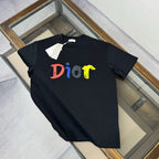 Rainbow Letter Print T-Shirt