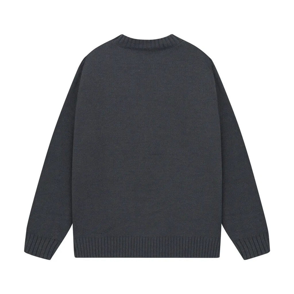 Tone‑on‑Tone Logo Cream Sweater