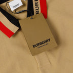 Striped Letter Polo Shirt