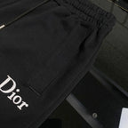Letter Embroidery Straight Sweat Pants