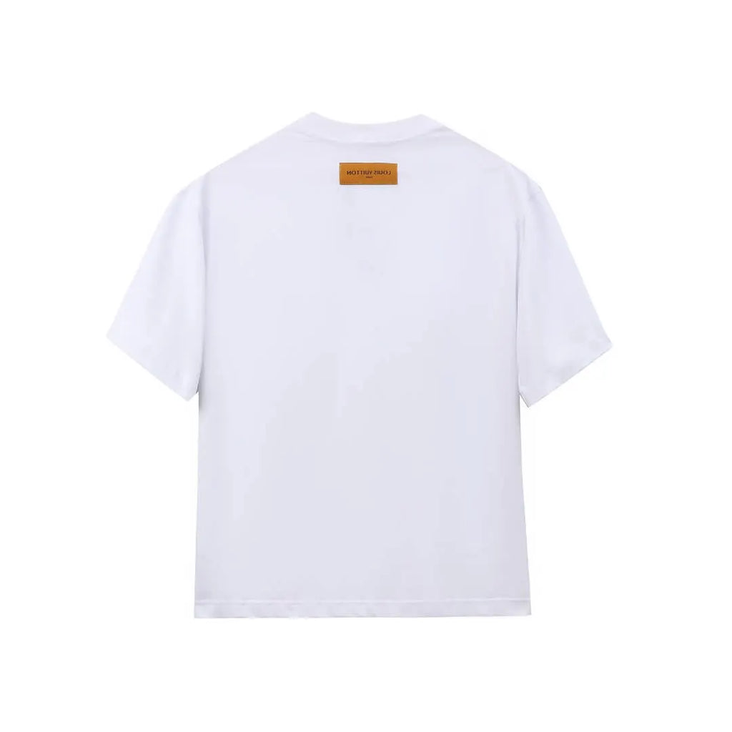 Cosmic Planet Cartoon Print T-Shirt
