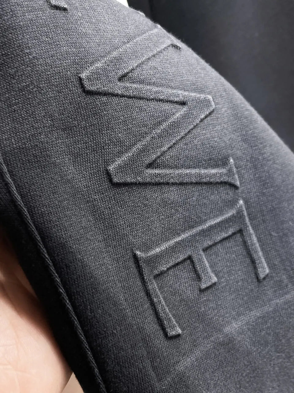 Dual‑Embossed   Relaxed Fit Pants