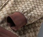 Jacquard Pattern Casual Bomber Jacket