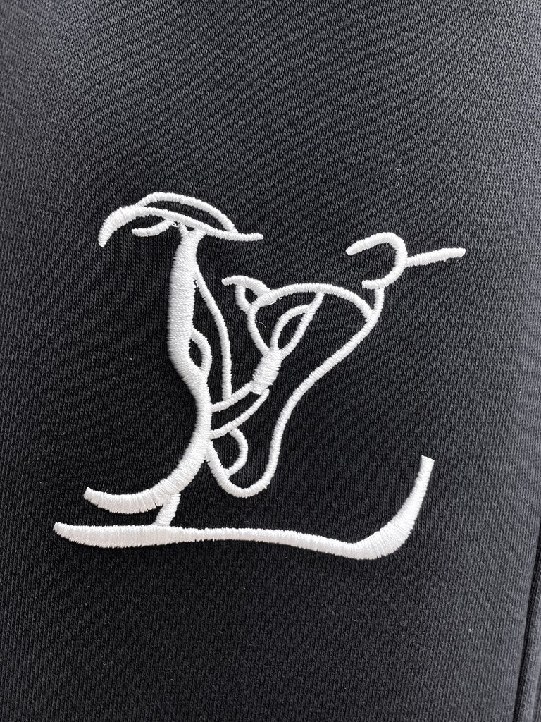 Graffiti Letter Embroidered Casual Shorts
