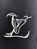Graffiti Letter Embroidered Casual Shorts