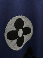 Art Printed Knitted T-Shirt