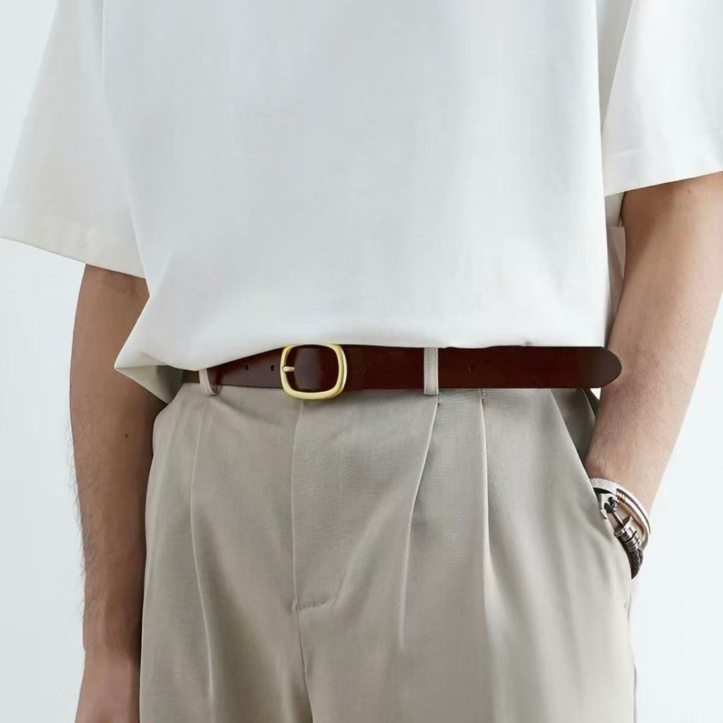Classic Solid Leather Belt