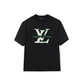 Green Outline Print T-shirt