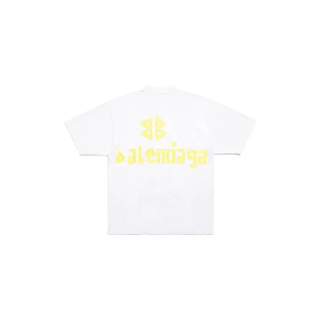 Yellow Letter Print T Shirt