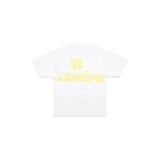 Yellow Letter Print T Shirt