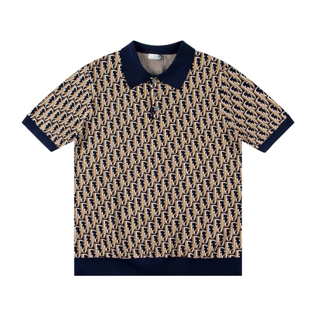 All-Over Jacquard Polo Shirt